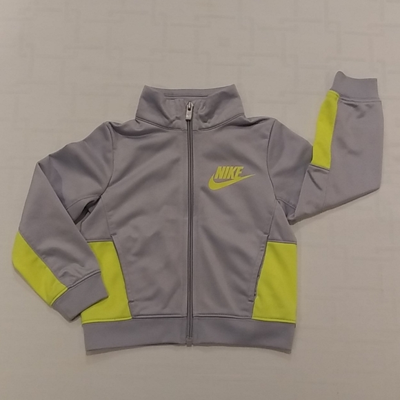 Nike Light Grey and Yellow Jacket Size 2T - Picture 1 of 7